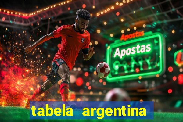 tabela argentina torneo betano